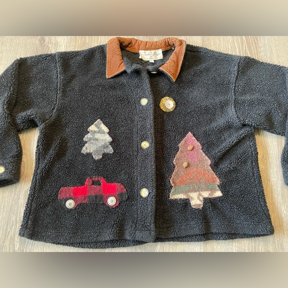 Tasha Polizzi for T.P Saddleblanket & Co Women’s Large Sweater Black Cardigan - Picture 9 of 9